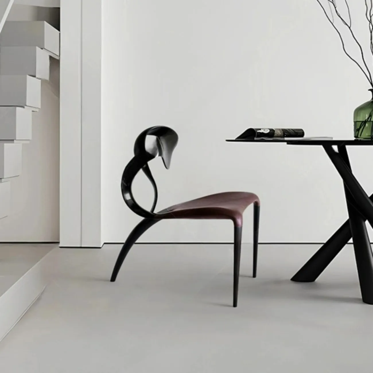 Элегантный обеденный стул Minicum из дерева ясеня ручной работы ST39618-32