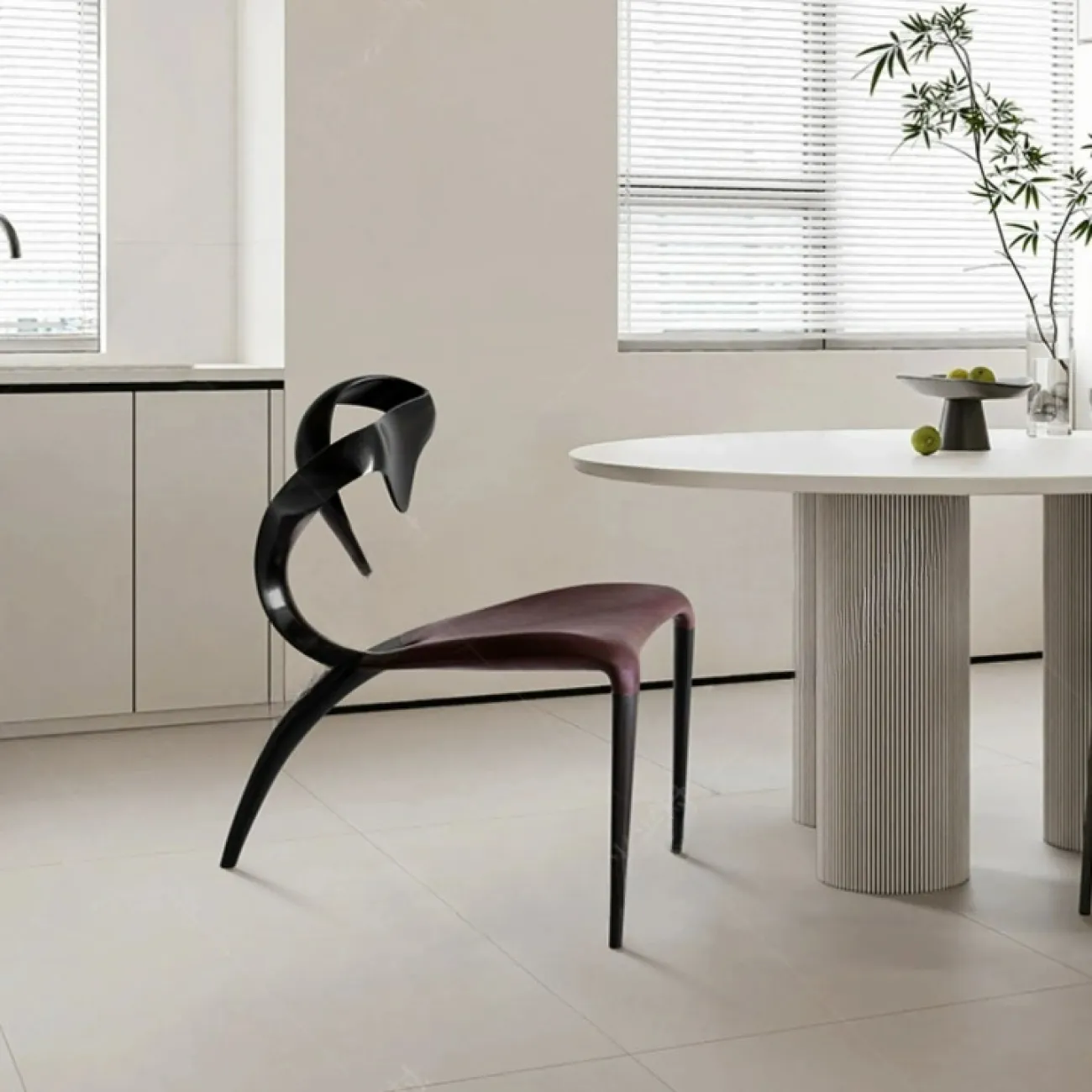 Элегантный обеденный стул Minicum из дерева ясеня ручной работы ST39618-32