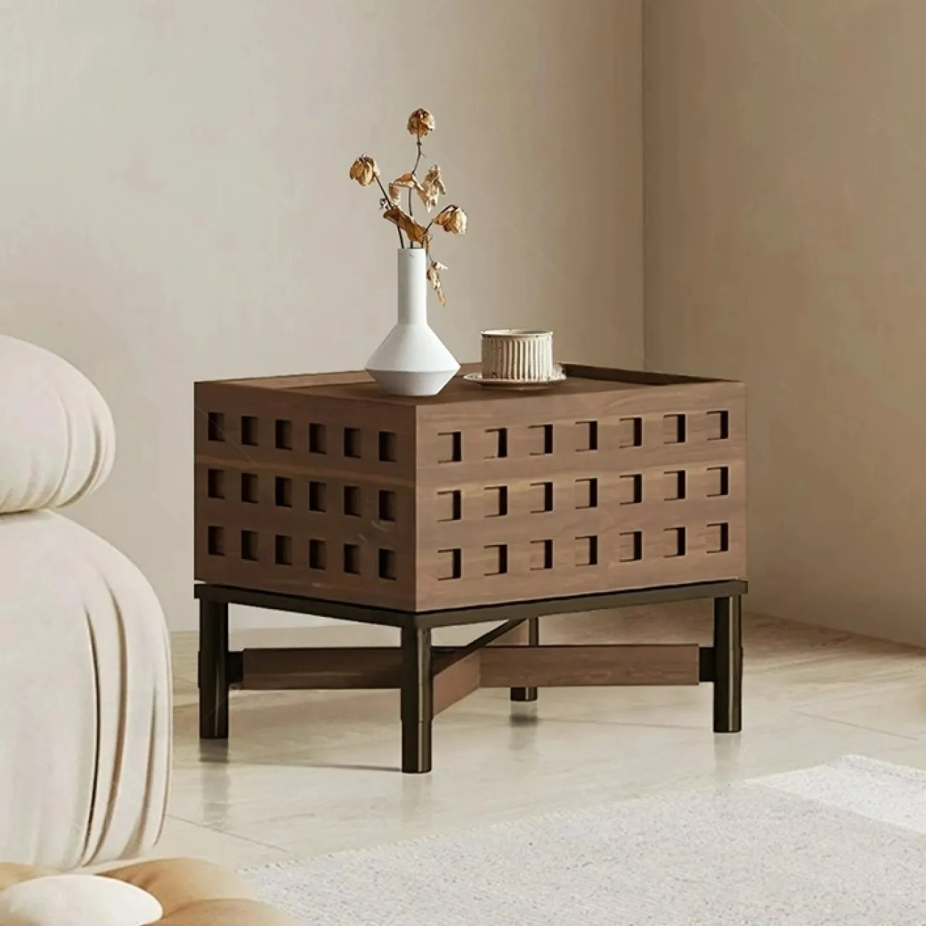 Оригинальная прикроватная тумба Minicum из дерева PT39620-32