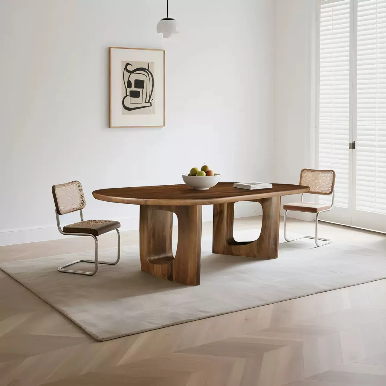 Роскошный обеденный стол Minicum из грецкого ореха OS39622-32