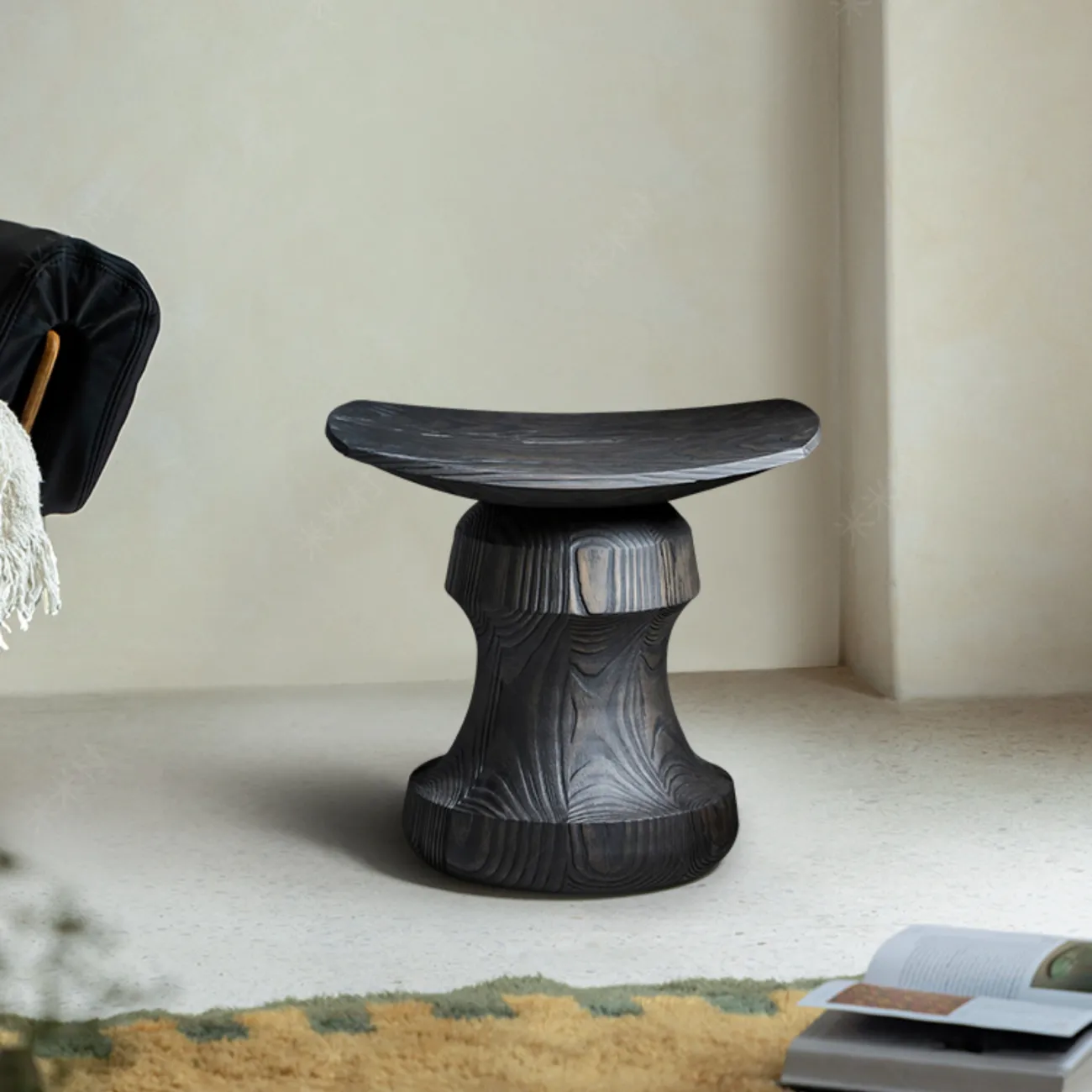 Резной табурет Minicum ручной работы дерева TB39625-32