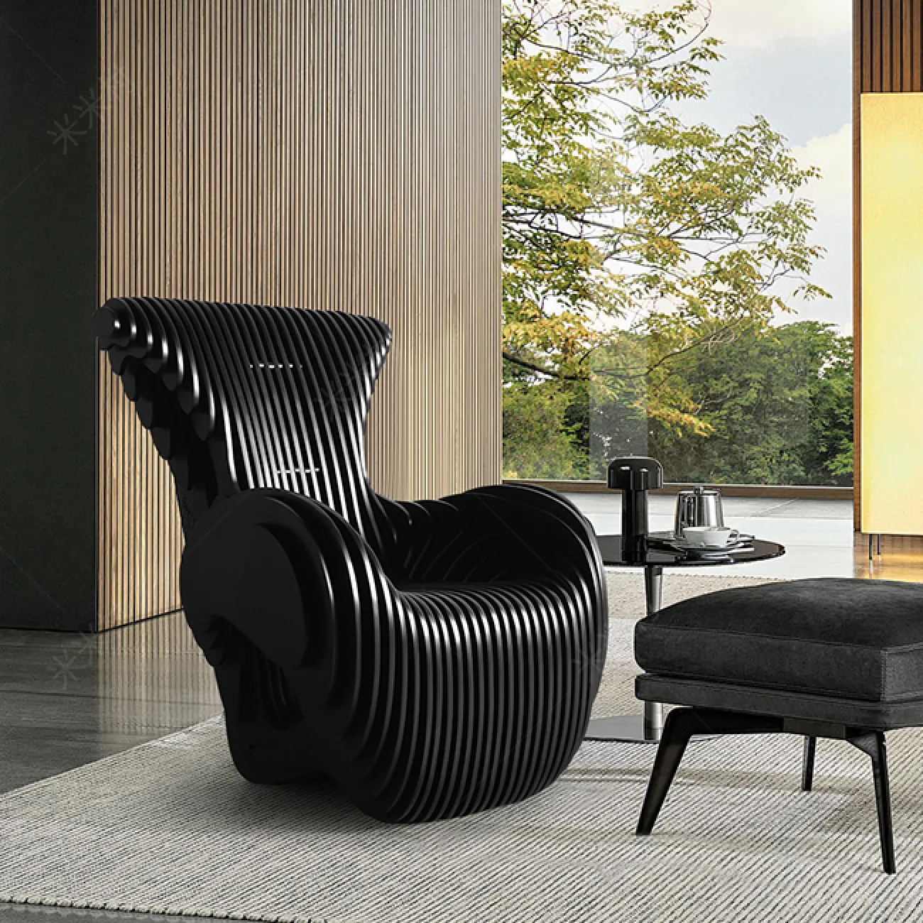 Дизайнерское кресло Minicum из дерева KR39627-32 Дизайнерское кресло Minicum из дерева KR39627-32