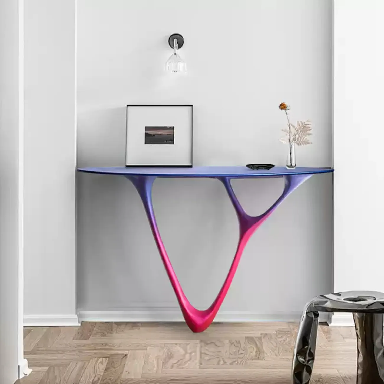 Яркий приставной столик Minicum из берёзы PS39629-32