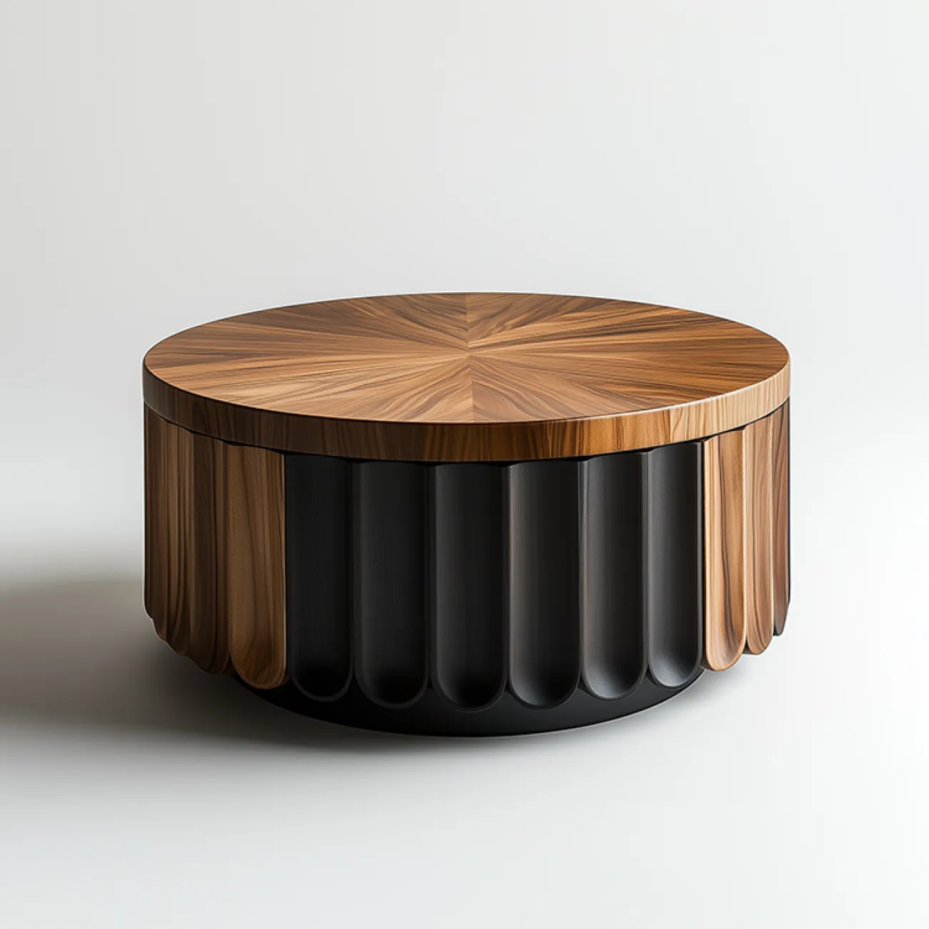 Резной журнальный стол Minicum из древесины грецкого ореха JS39631-32