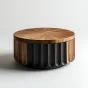 Резной журнальный стол Minicum из древесины грецкого ореха JS39631-32