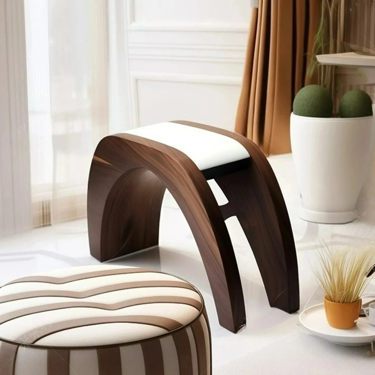 Оригинальный табурет Minicum ручной работы из дерева TB39633-32