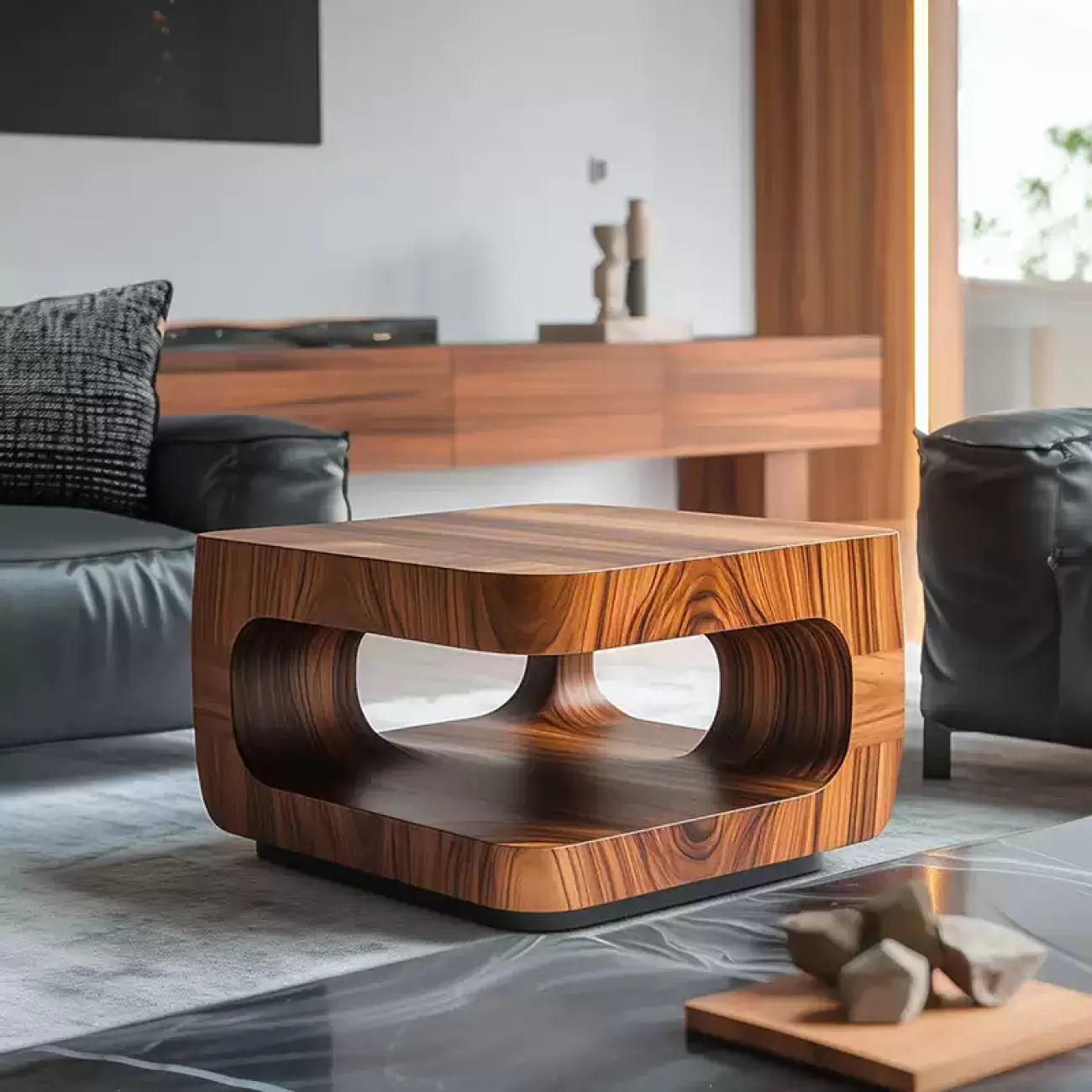 Роскошный журнальный столик Minicum из дерева JS39634-32 Роскошный журнальный столик Minicum из дерева JS39634-32