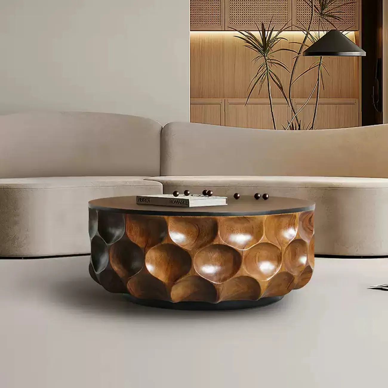 Роскошный журнальный столик Minicum из разных пород дерева JS39635-32