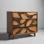 Роскошный резной комод "Листья" Minicum ручной работы из дерева KD39637-32