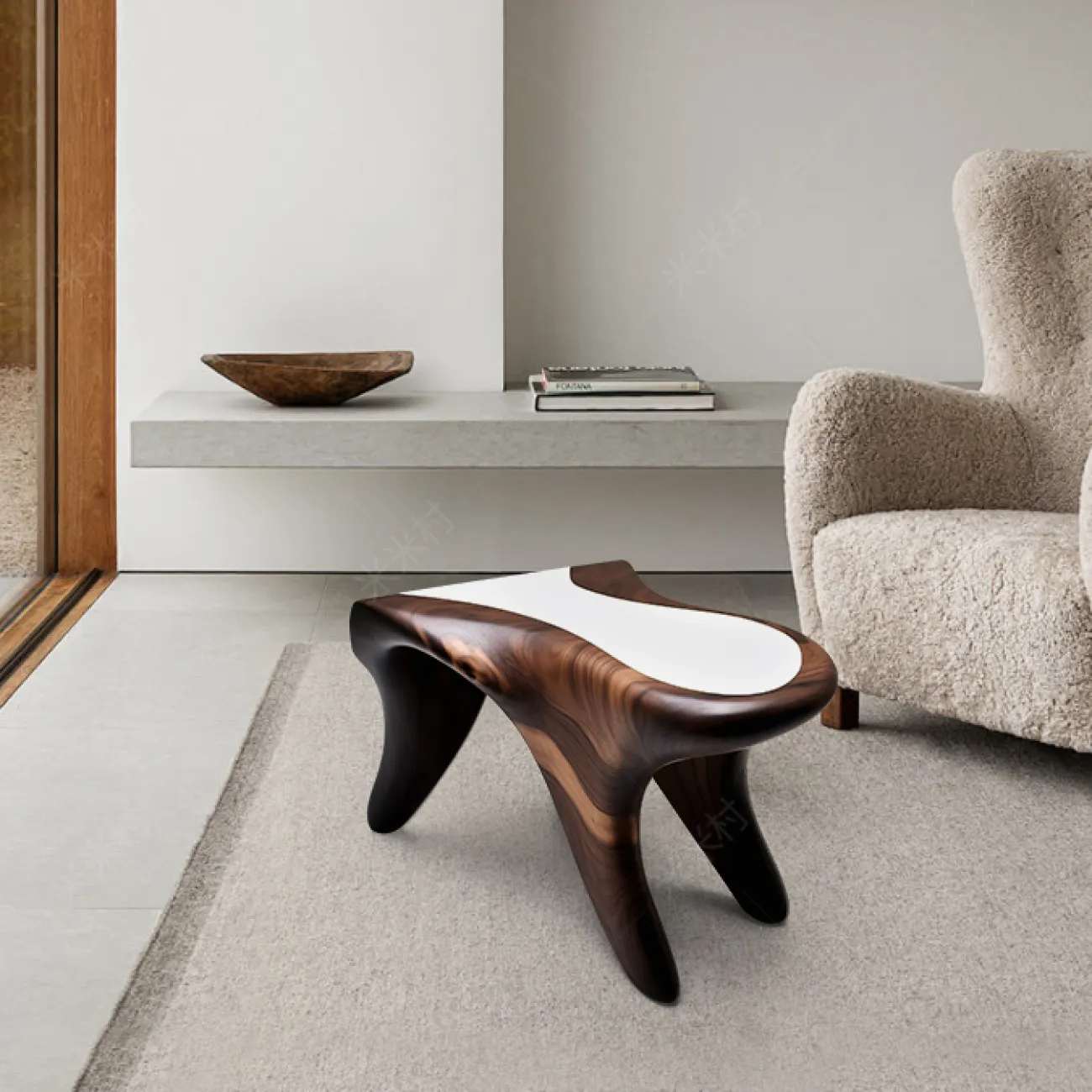 Оригинальный табурет Minicum ручной работы из дерева TB39638-32