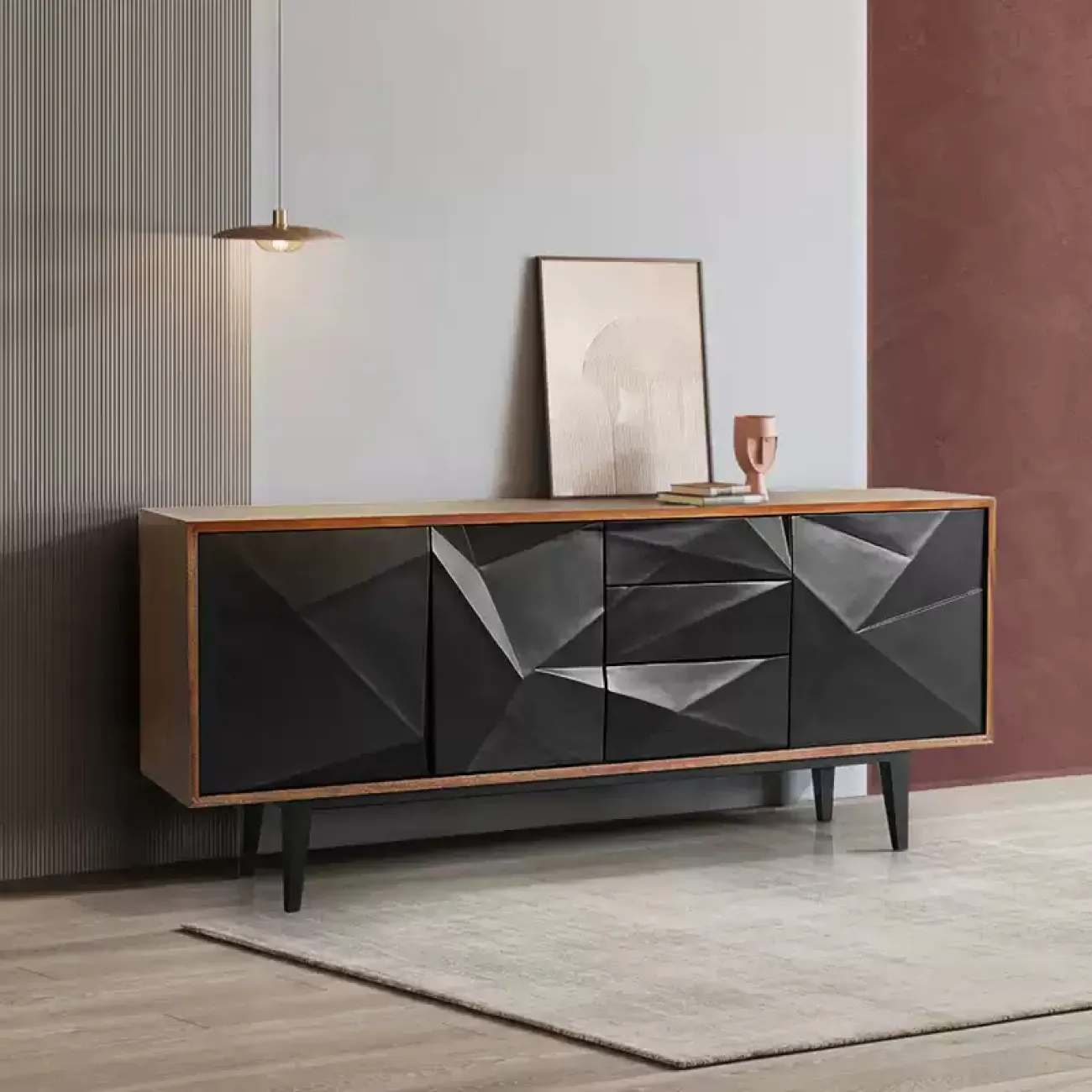 Роскошный резной комод Minicum ручной работы из дерева KD39643-32