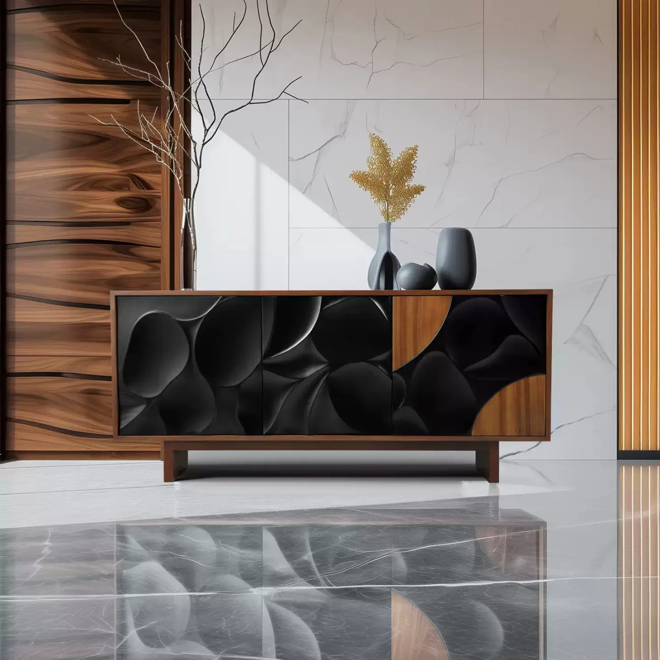 Роскошный резной комод Minicum ручной работы из дерева KD39646-32