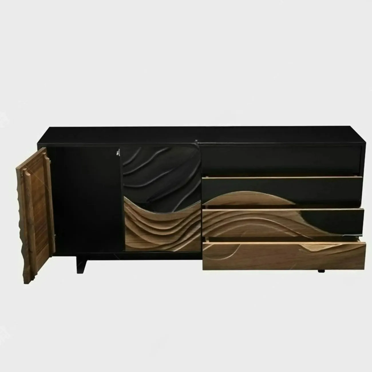 Роскошный резной комод Minicum ручной работы из дерева KD39648-32