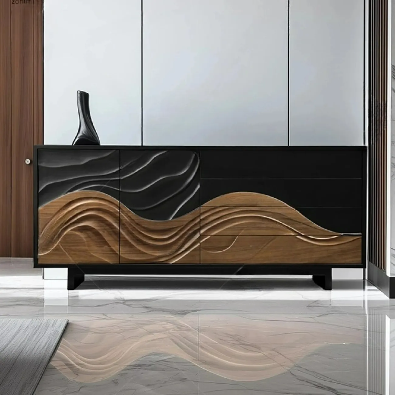 Роскошный резной комод Minicum ручной работы из дерева KD39648-32