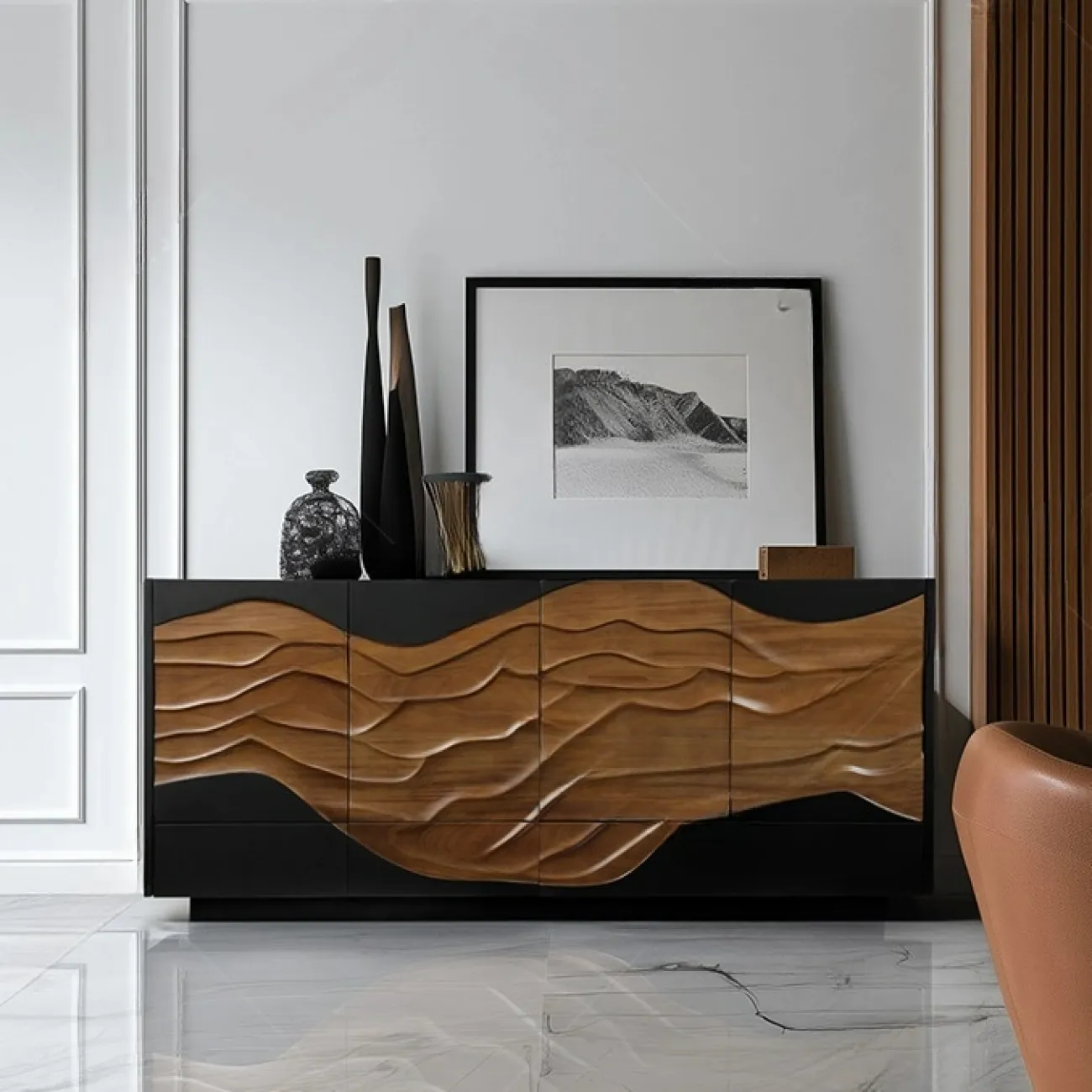 Роскошный резной комод Minicum ручной работы из дерева KD39650-32