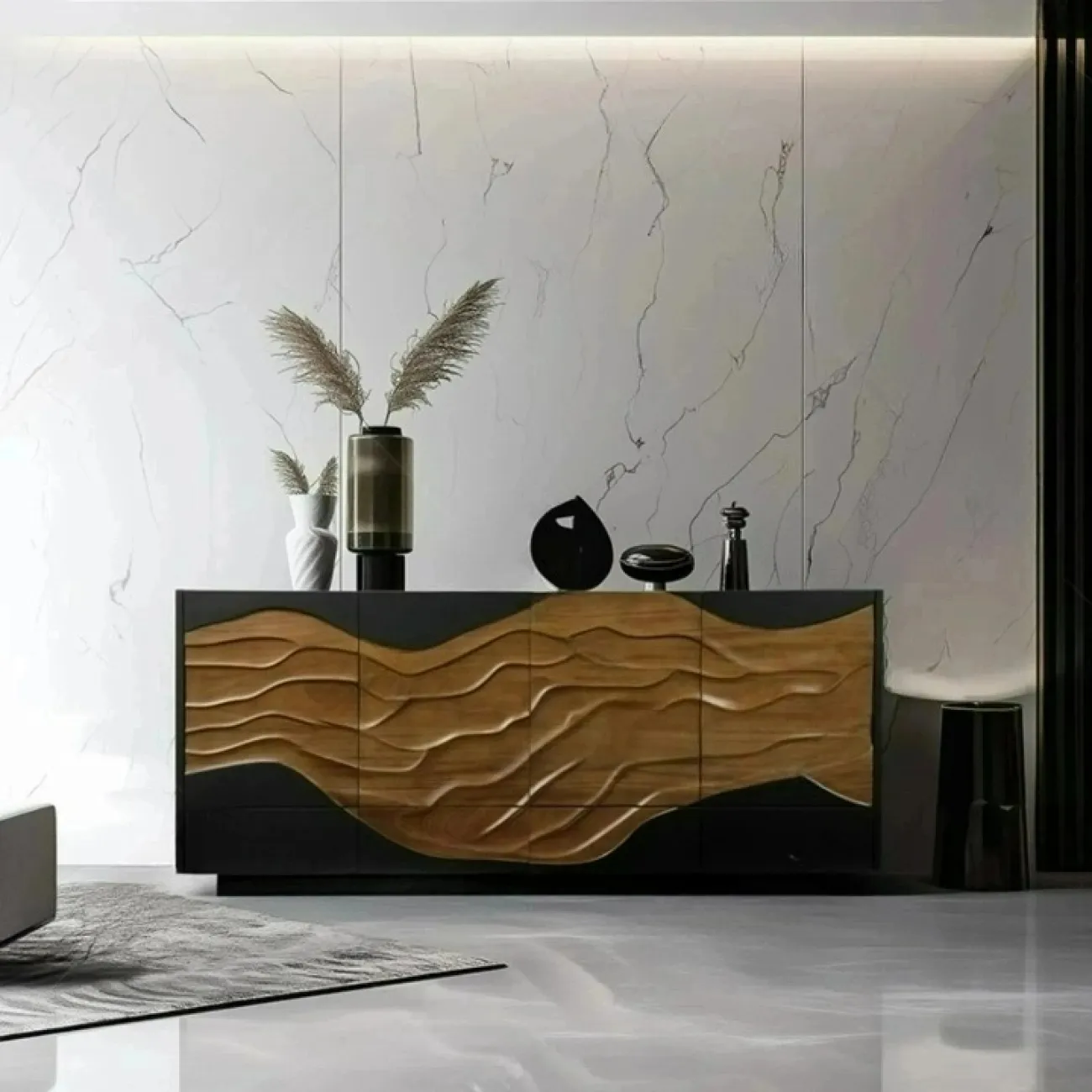 Роскошный резной комод Minicum ручной работы из дерева KD39650-32