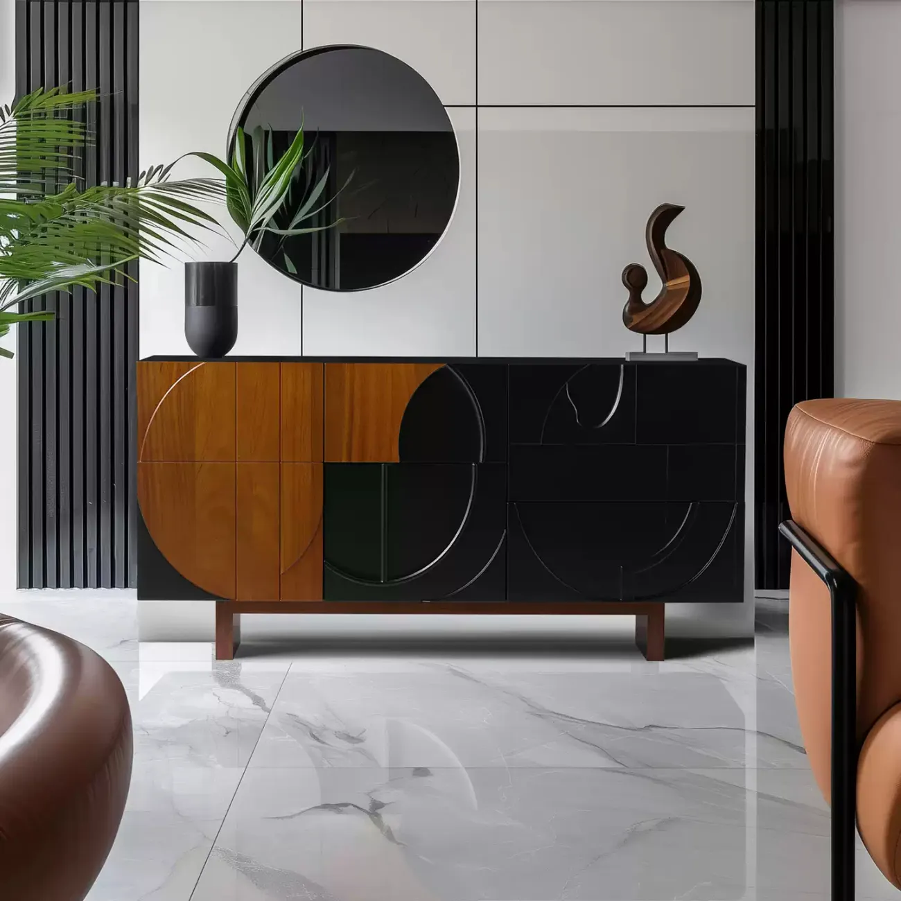 Роскошный резной комод Minicum ручной работы из дерева KD39651-32