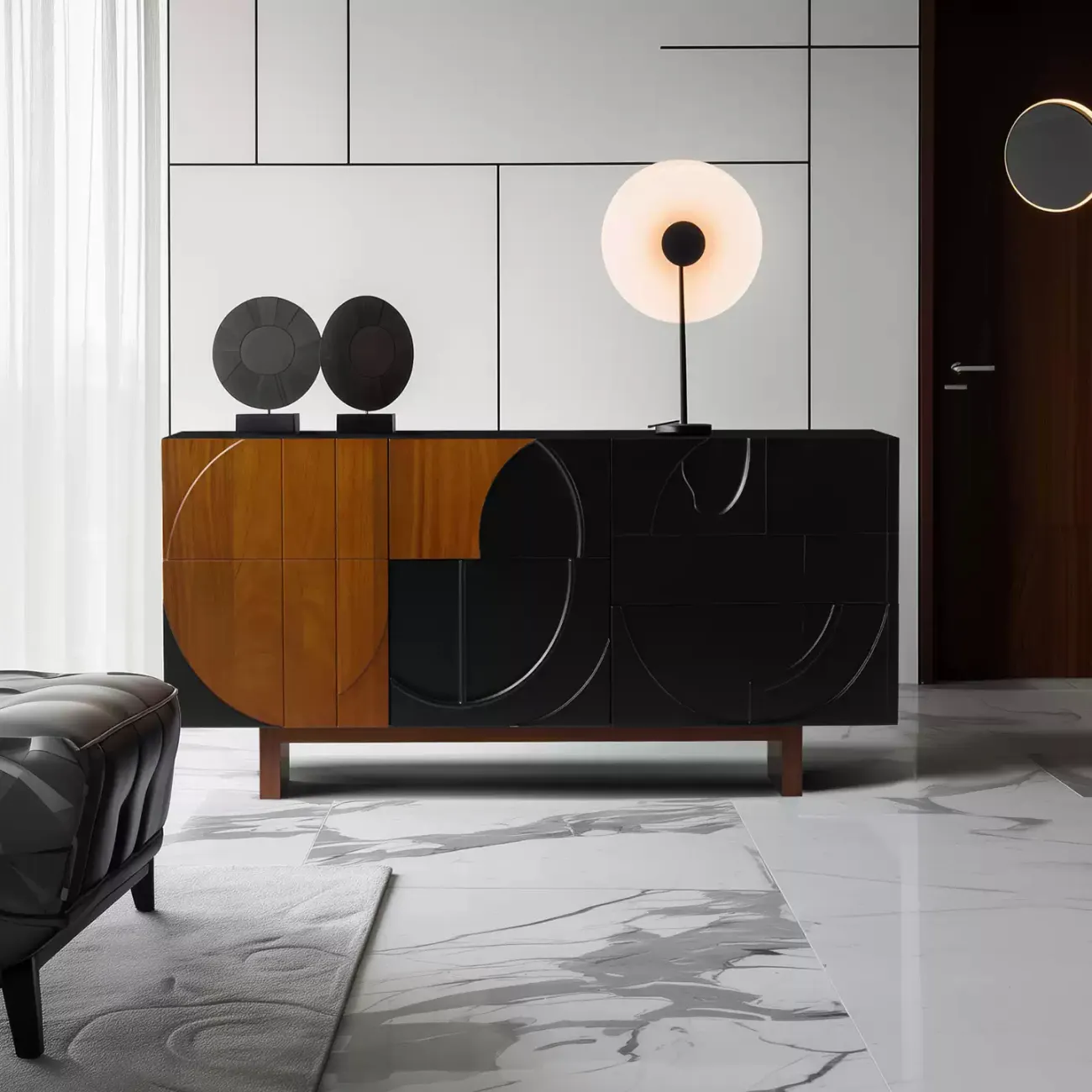 Роскошный резной комод Minicum ручной работы из дерева KD39651-32