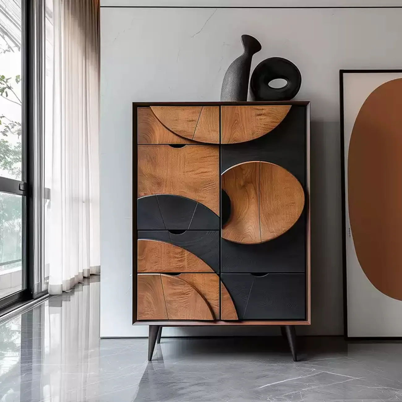 Роскошный шкаф Minicum из дерева SH39653-32