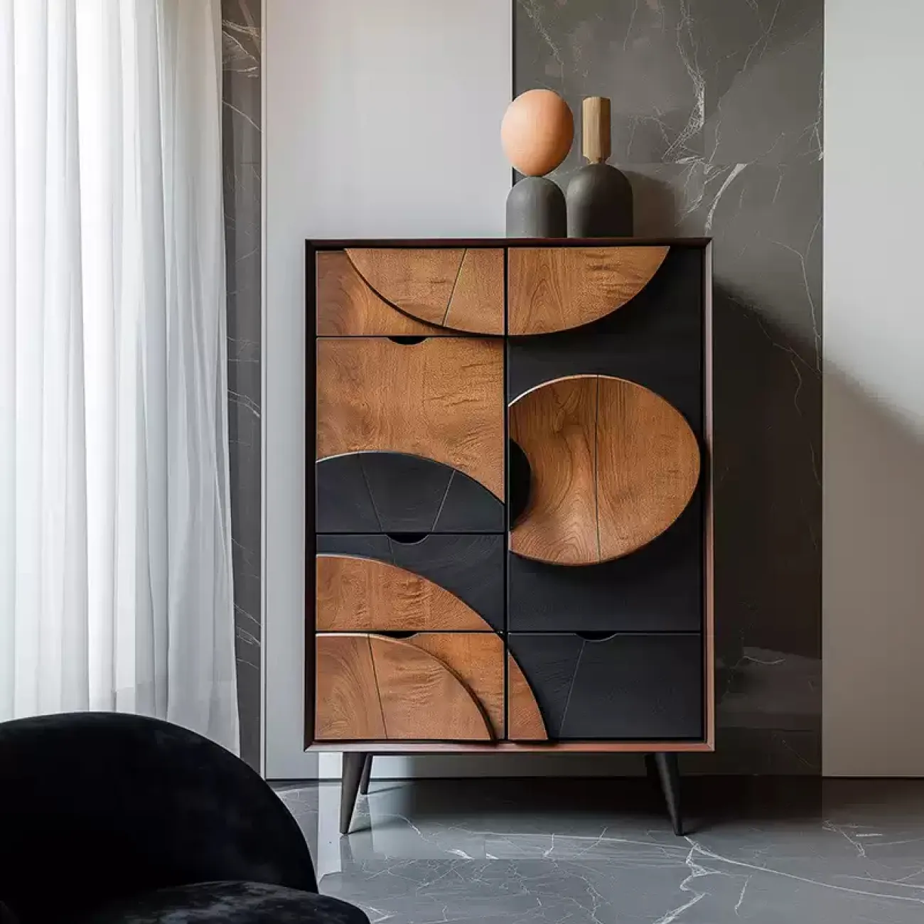 Роскошный шкаф Minicum из дерева SH39653-32