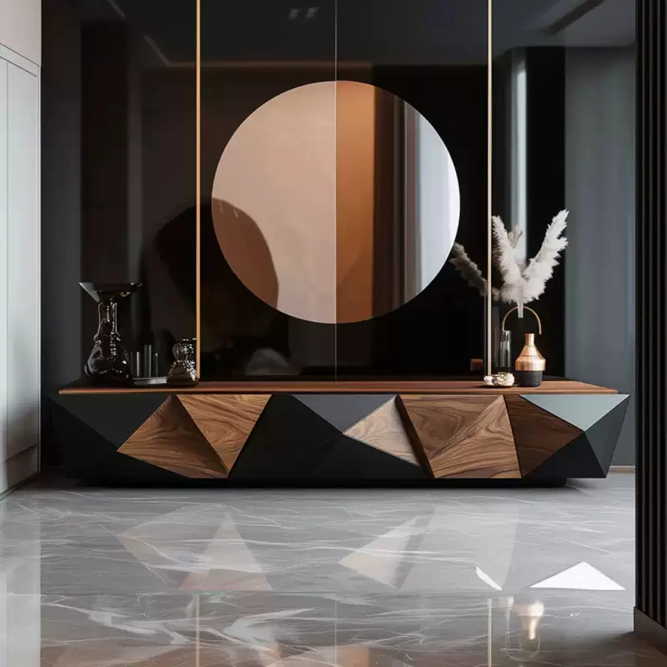 Оригинальная тумба под телевизор Minicum из дерева TB39654-32