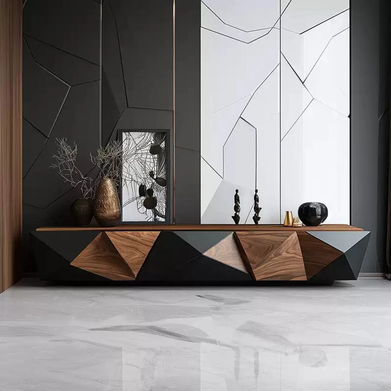 Оригинальная тумба под телевизор Minicum из дерева TB39654-32