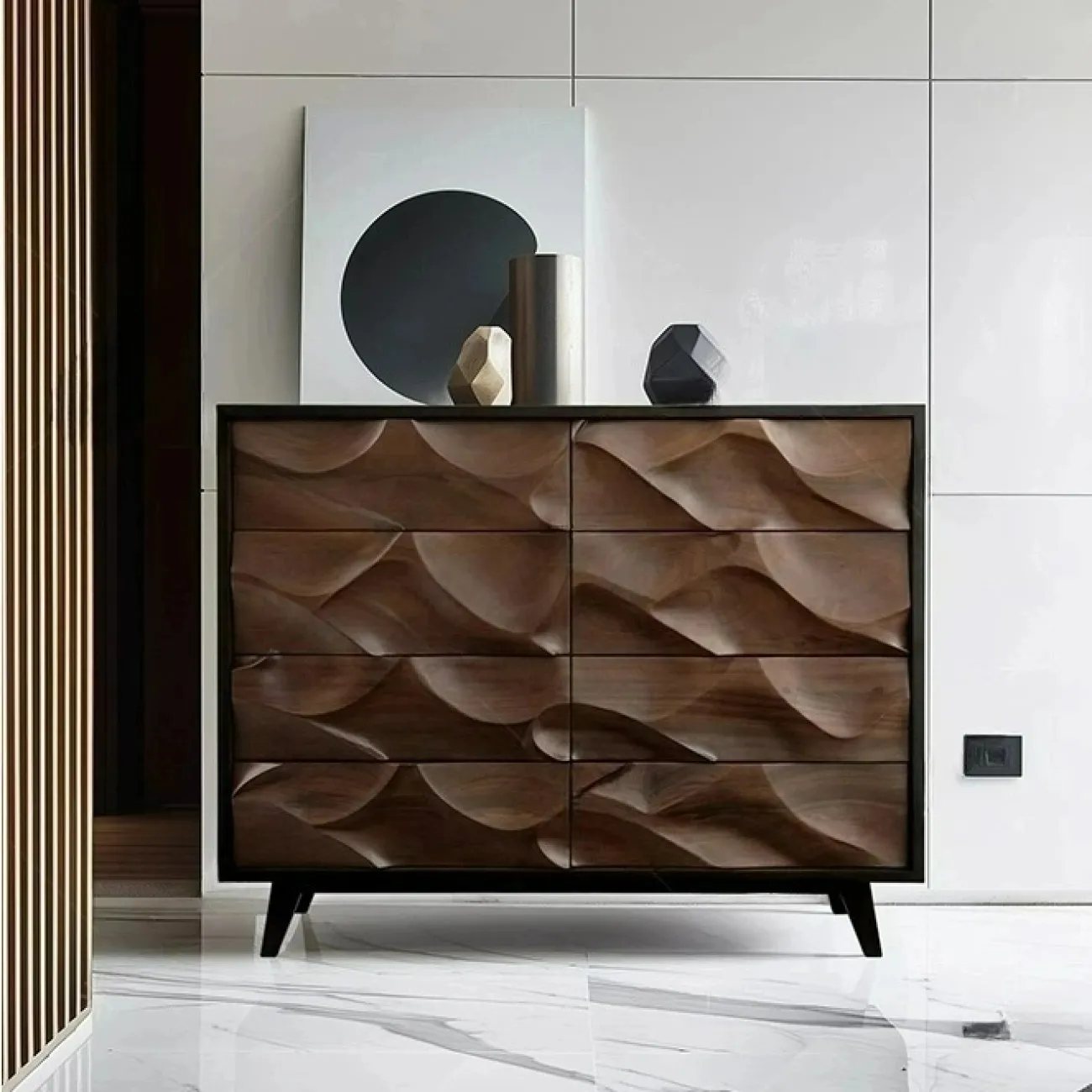 Роскошный резной комод Minicum ручной работы из дерева KD39655-32