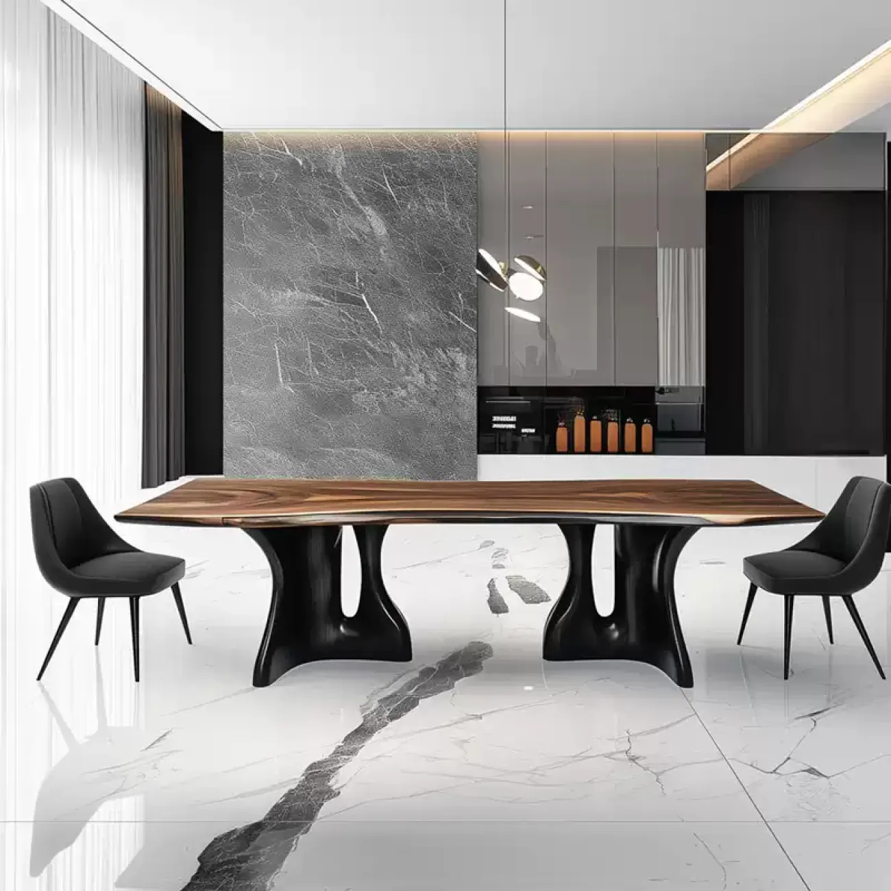 Роскошный обеденный стол Minicum ручной работы из дерева OS39657-32