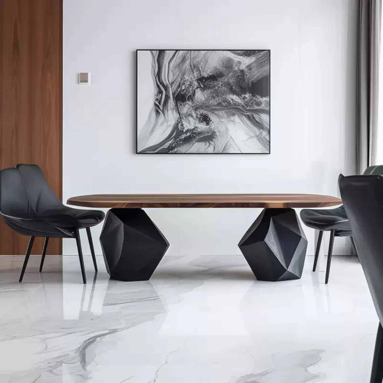 Дизайнерский обеденный стол Minicum ручной работы из дерева OS39658-32 Дизайнерский обеденный стол Minicum ручной работы из дерева OS39658-32