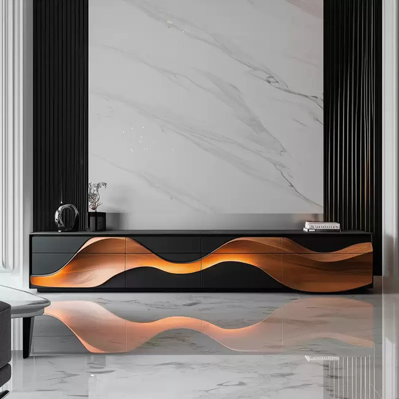 Оригинальная тумба под телевизор Minicum из дерева TB39661-32