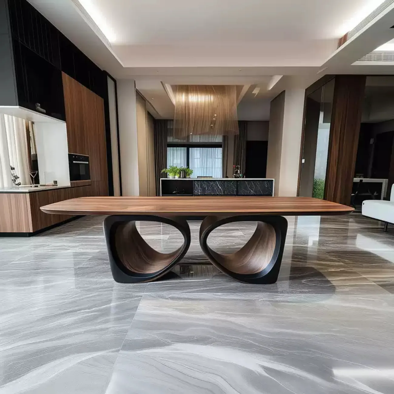 Роскошный обеденный стол Minicum ручной работы из дерева OS39663-32 Роскошный обеденный стол Minicum ручной работы из дерева OS39663-32