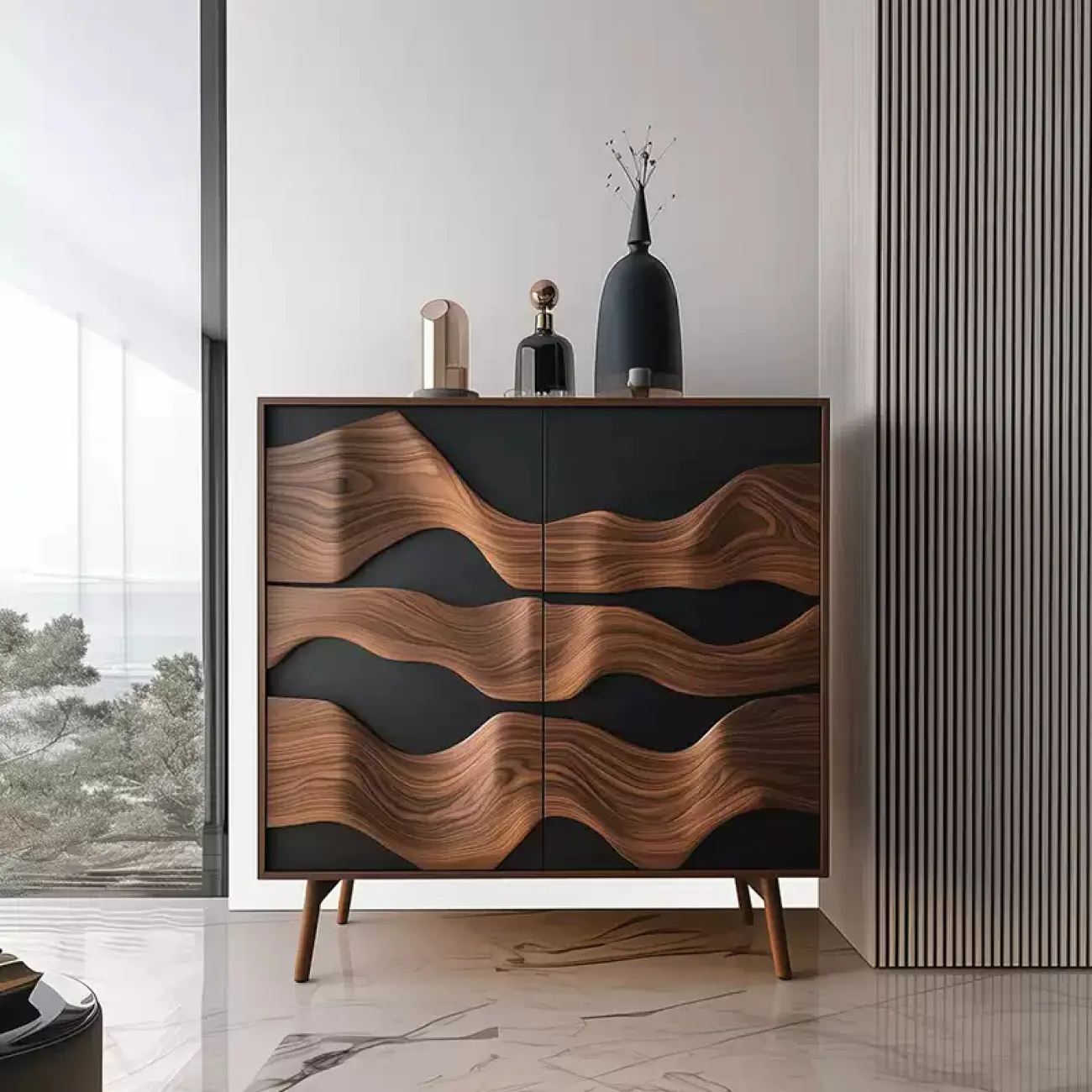 Роскошный резной комод Minicum ручной работы из дерева KD39668-32