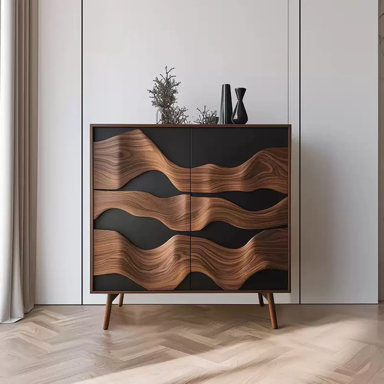 Роскошный резной комод Minicum ручной работы из дерева KD39668-32