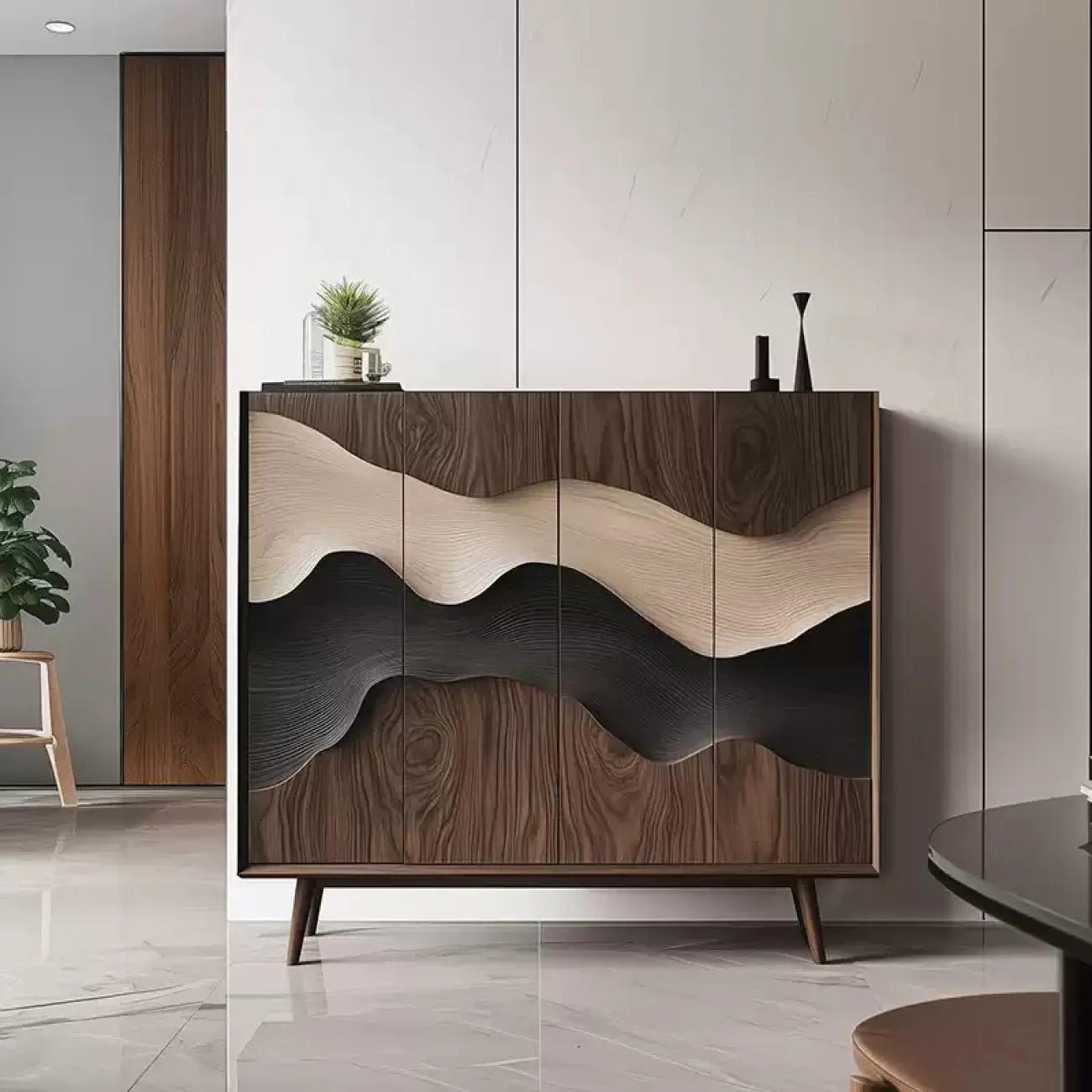 Роскошный резной комод Minicum ручной работы из дерева KD39669-32