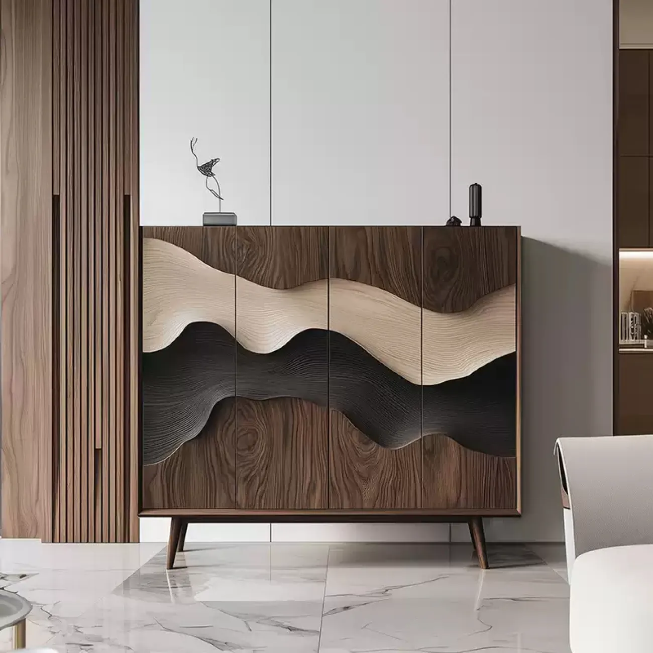 Роскошный резной комод Minicum ручной работы из дерева KD39669-32