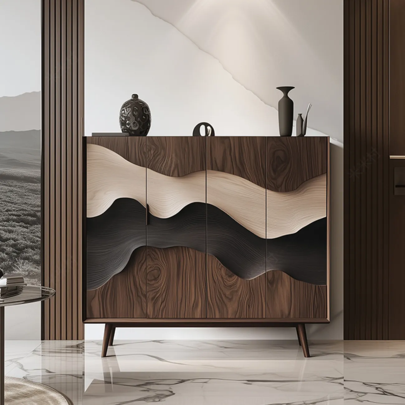 Роскошный резной комод Minicum ручной работы из дерева KD39669-32