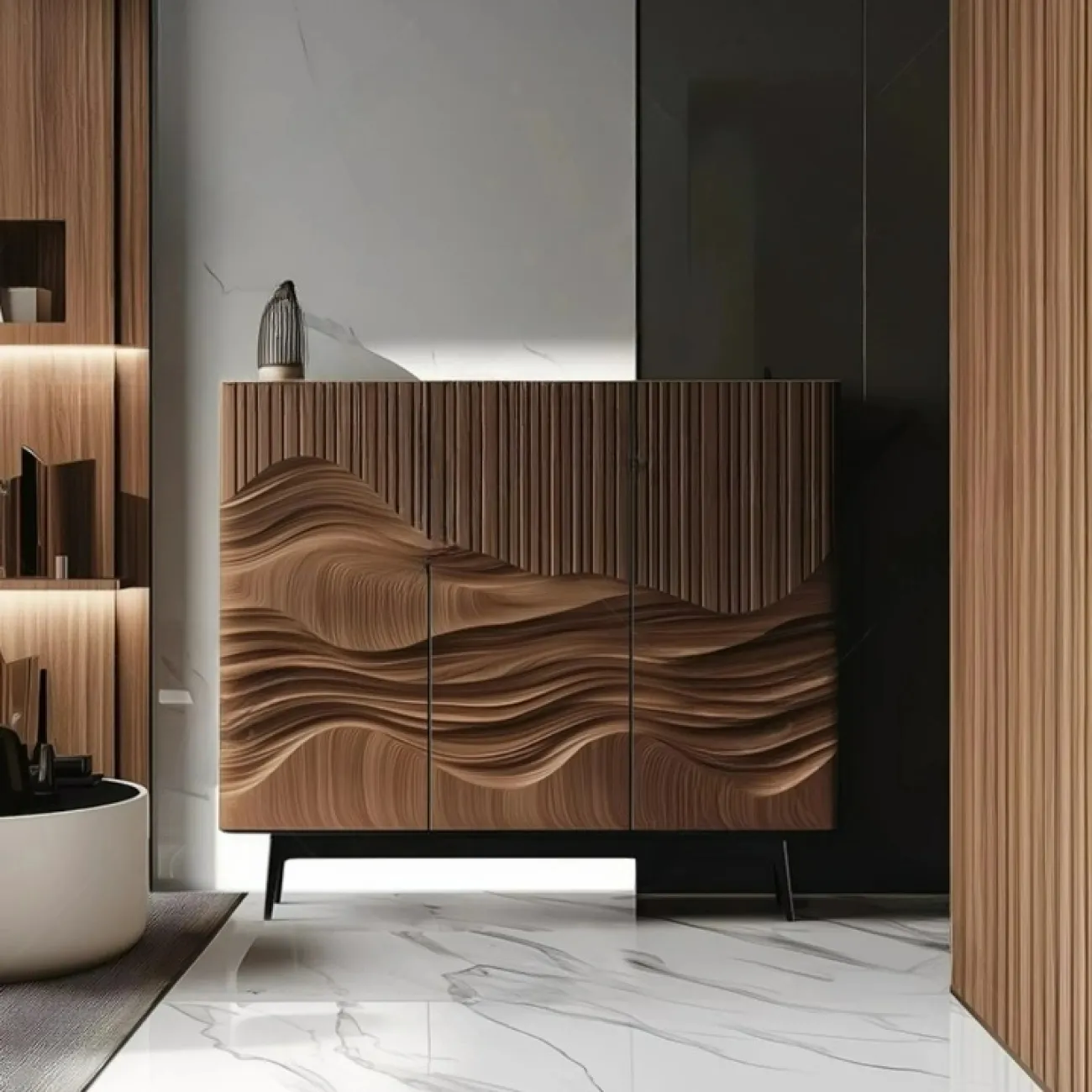 Роскошный резной комод Minicum ручной работы из дерева KD39670-32