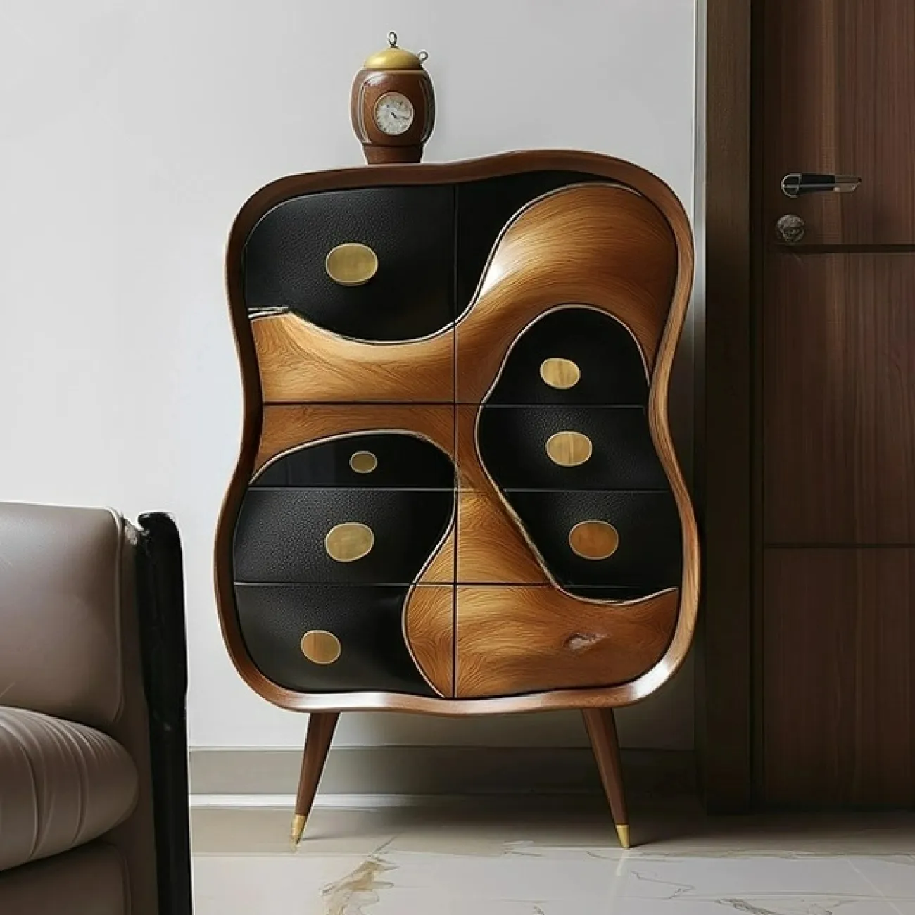 Роскошный резной комод Minicum ручной работы из дерева KD39679-32 Роскошный резной комод Minicum ручной работы из дерева KD39679-32