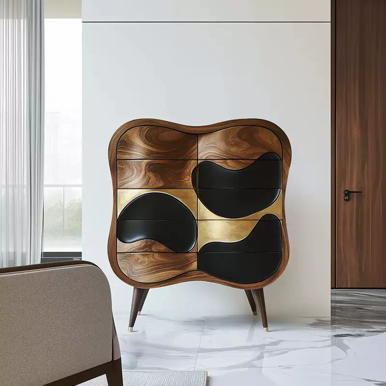 Роскошный резной комод Minicum ручной работы из дерева KD39679-32 Роскошный резной комод Minicum ручной работы из дерева KD39679-32