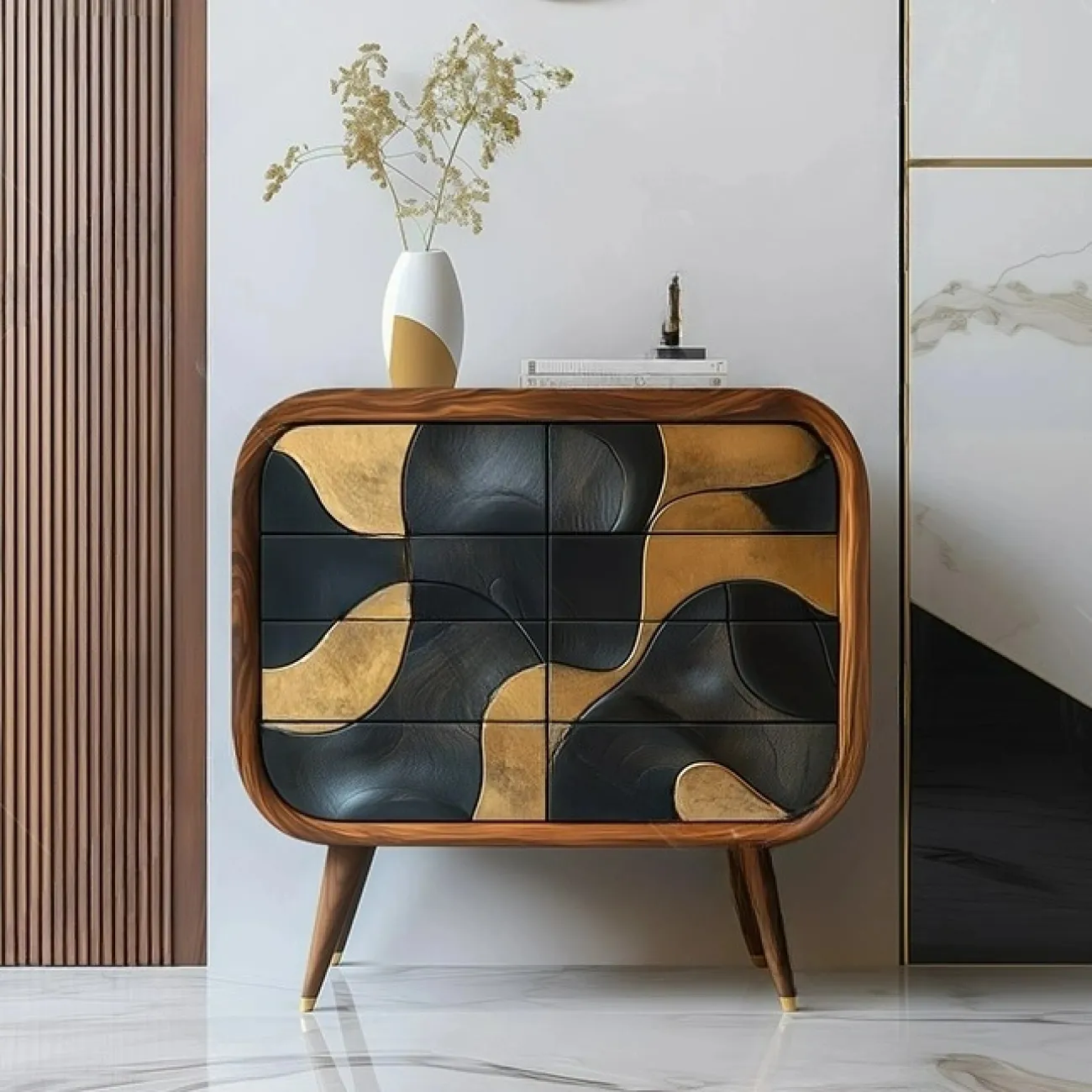 Роскошный резной комод Minicum ручной работы из дерева KD39683-32 Роскошный резной комод Minicum ручной работы из дерева KD39683-32