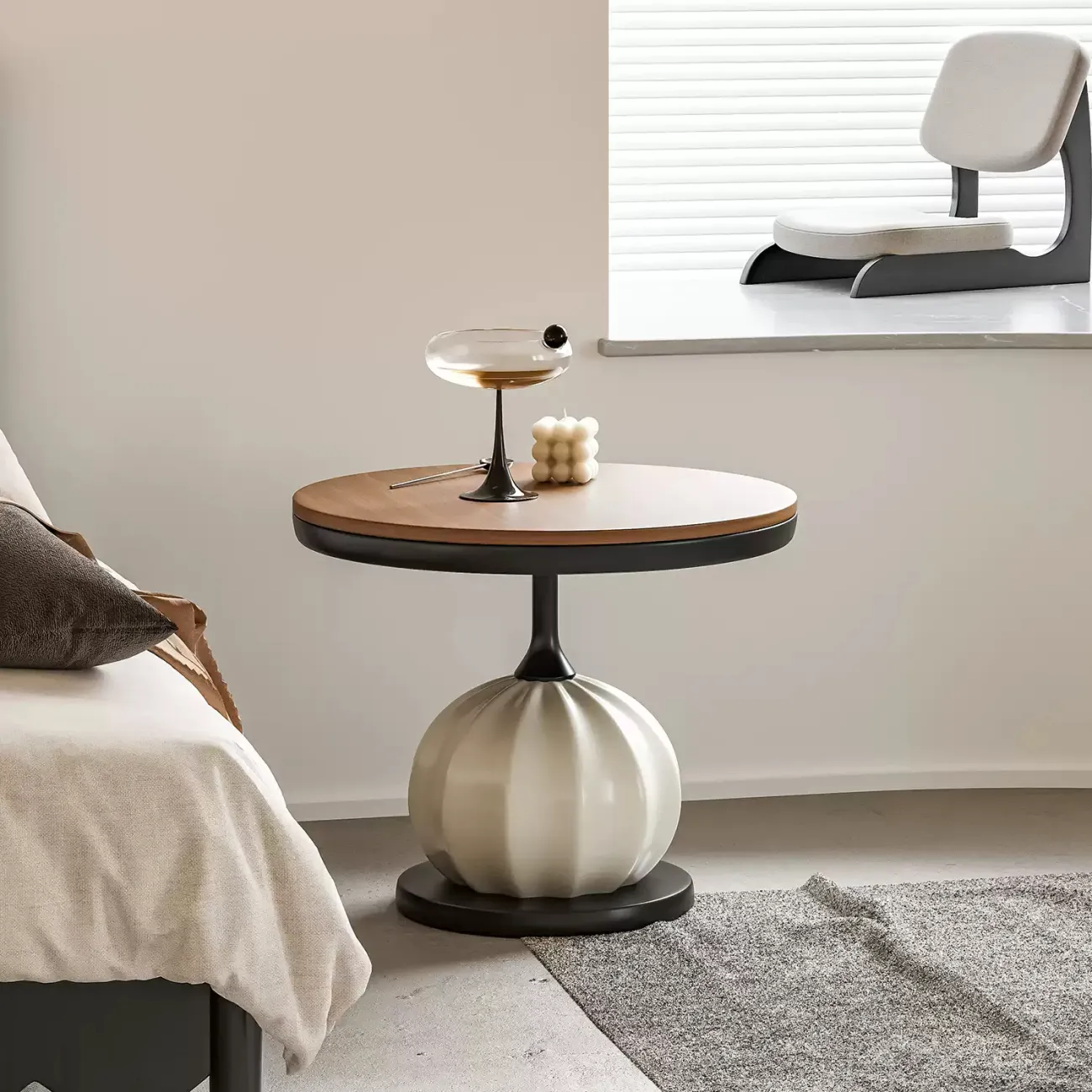 Элегантный журнальный стол Minicum из дерева и металла JS39687-32