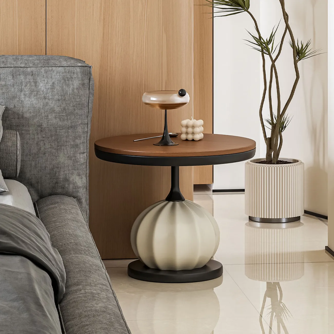 Элегантный журнальный стол Minicum из дерева и металла JS39687-32