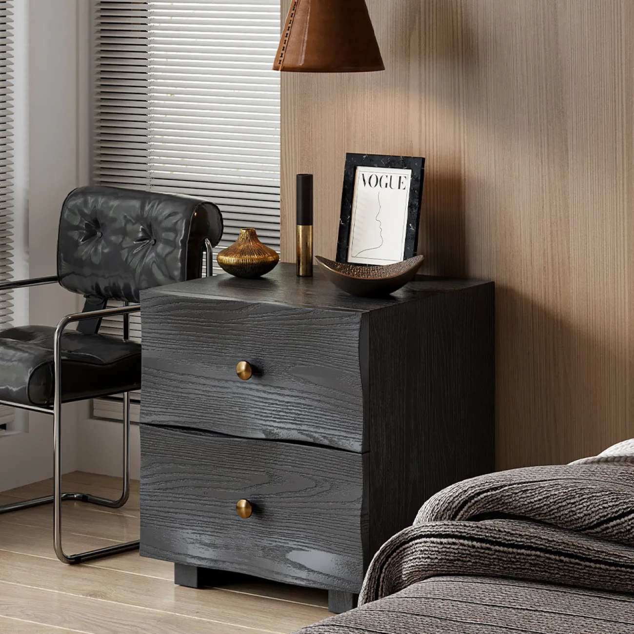 Лаконичная прикроватная тумба Minicum из сосны PT39688-32 Лаконичная прикроватная тумба Minicum из сосны PT39688-32