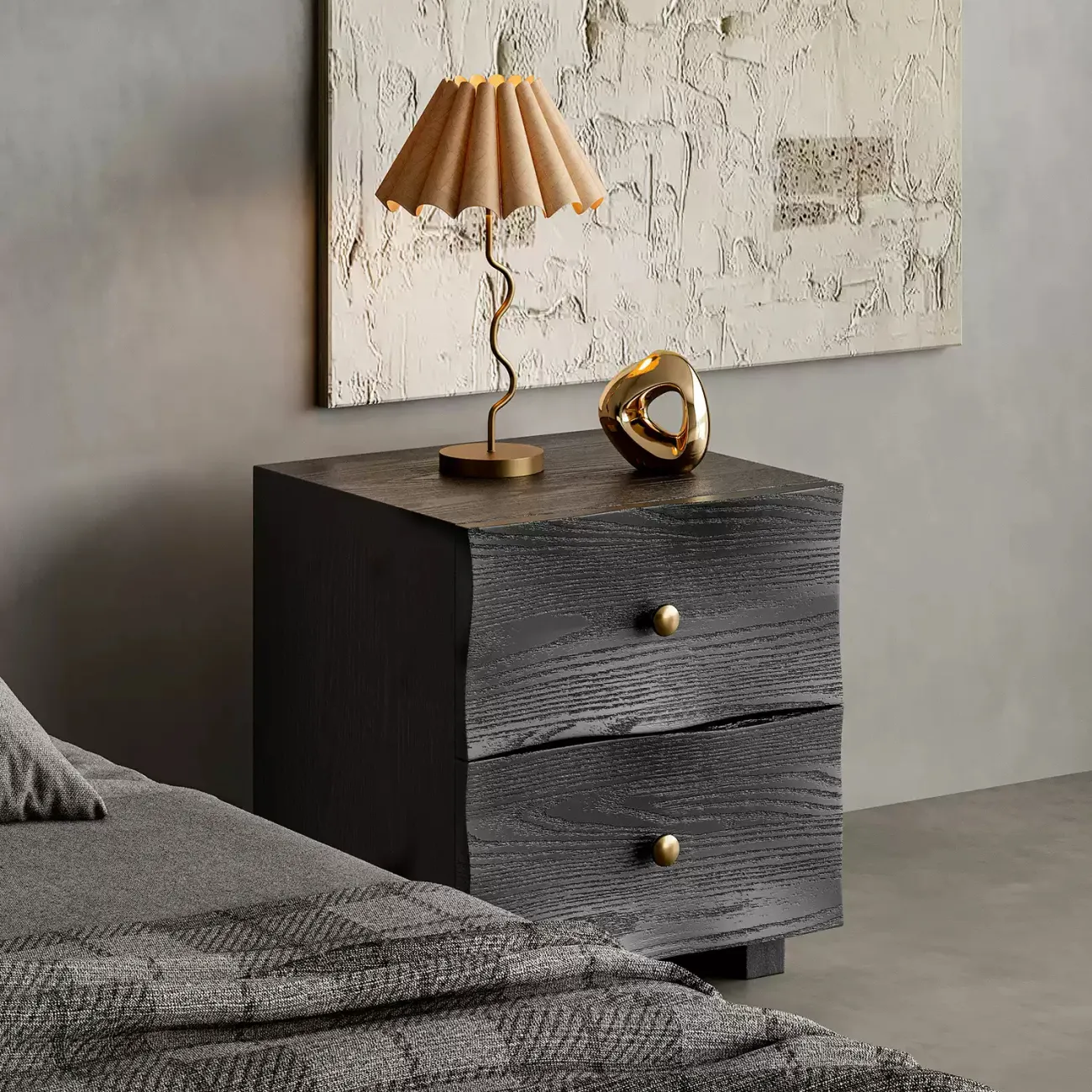 Лаконичная прикроватная тумба Minicum из сосны PT39688-32 Лаконичная прикроватная тумба Minicum из сосны PT39688-32