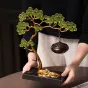 Оригинальная подвесная курильница для благовоний от Qiekoo из мрамора и меди SK39695-32