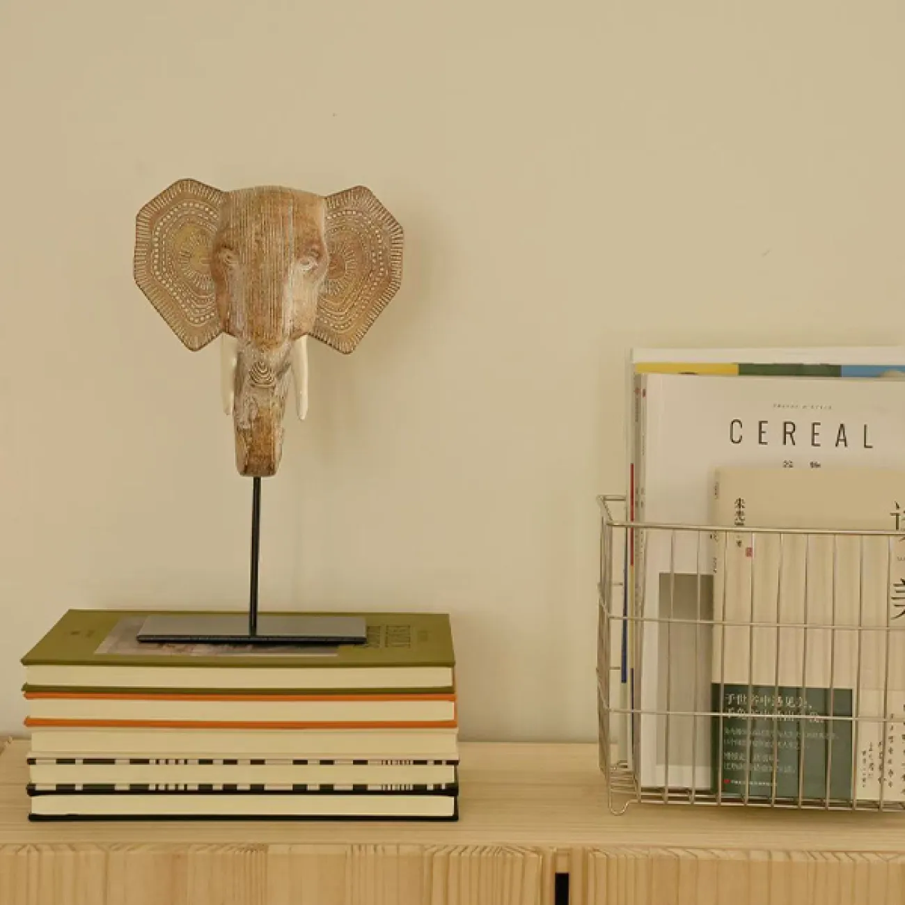 Оригинальная статуэтка "Слон Руйи" от Qiekoo из синтетической смолы SK39696-32