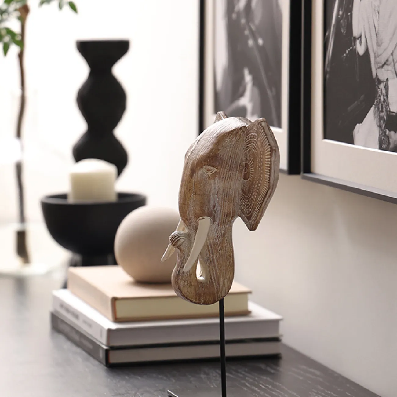 Оригинальная статуэтка "Слон Руйи" от Qiekoo из синтетической смолы SK39696-32