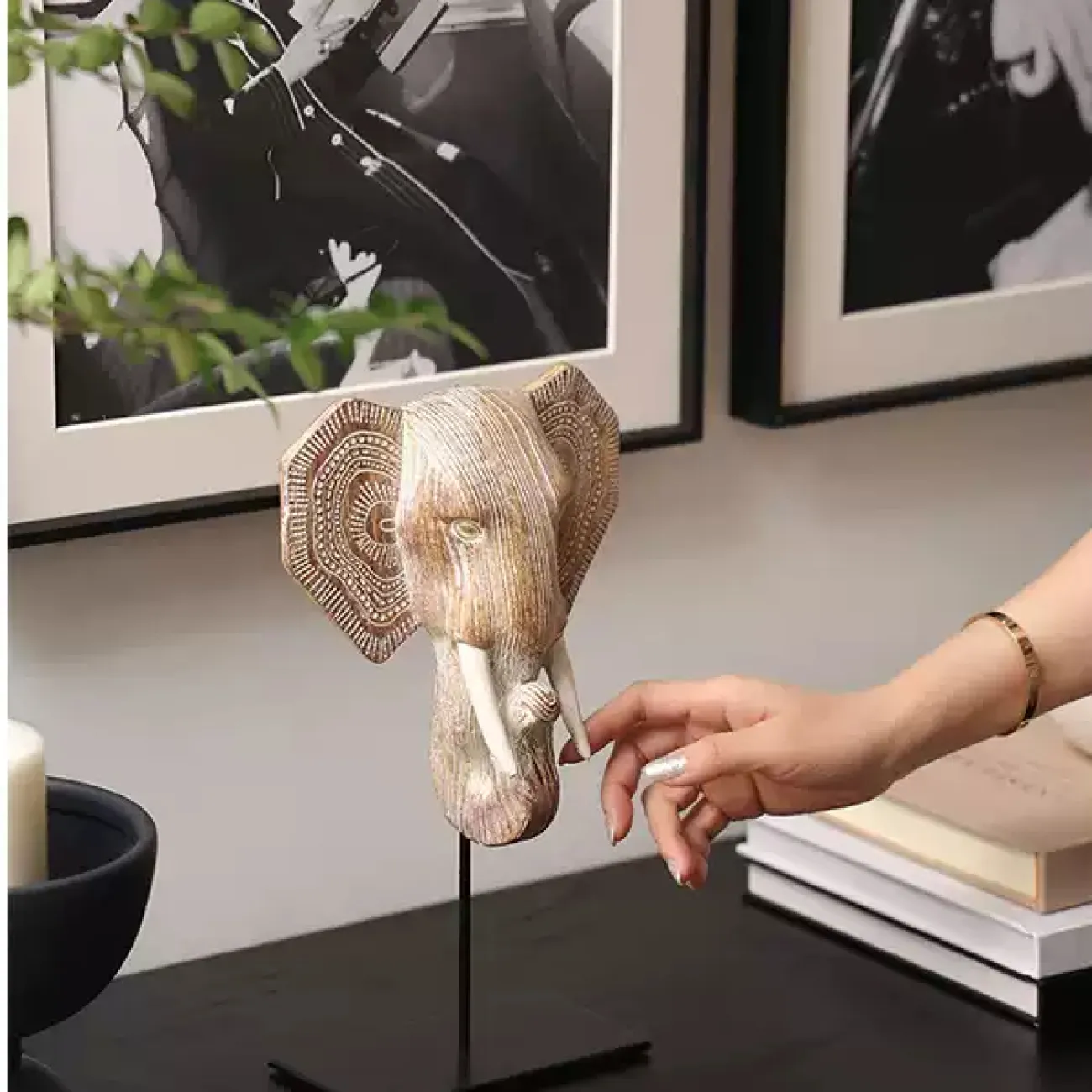 Оригинальная статуэтка "Слон Руйи" от Qiekoo из синтетической смолы SK39696-32