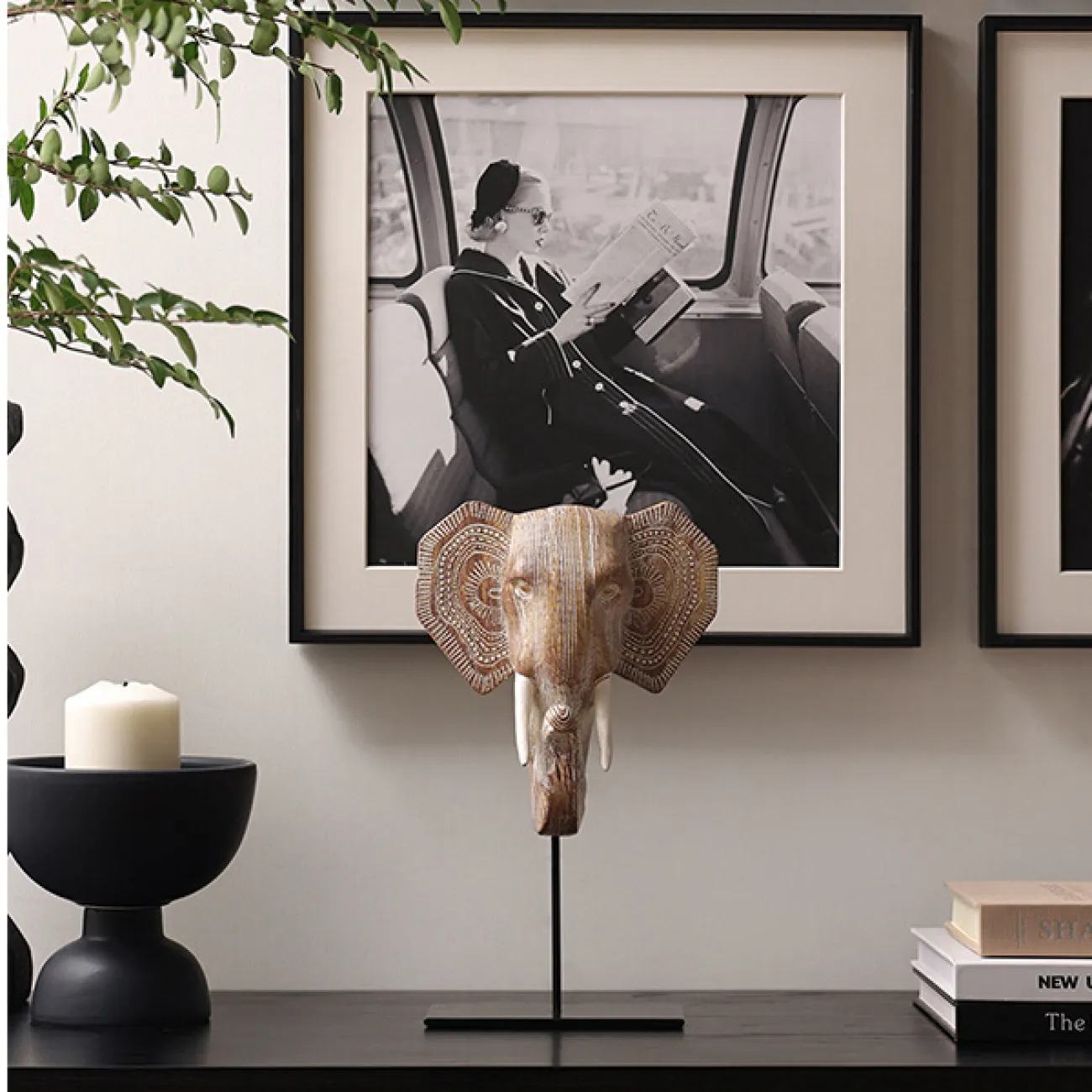 Оригинальная статуэтка "Слон Руйи" от Qiekoo из синтетической смолы SK39696-32