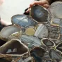 Роскошный журнальный столик Qiekoo из агата JS39699-32